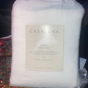 Casaluna king linen sheet set